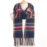 Plaid Winter Scarf Women Warm Foulard Solid Scarves Fashion Casual Scarfs Cashmere Bufandas Hombre