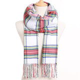 Plaid Winter Scarf Women Warm Foulard Solid Scarves Fashion Casual Scarfs Cashmere Bufandas Hombre