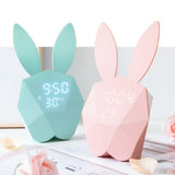 Bluetooth Cute Bunny Light Senior Alarm Clock Night Light Student Charging LED Sensor Light Smart Home Party Gift Light clock