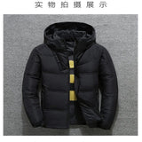 Winter Jacket Mens Quality Thermal Thick Coat Snow Red Black Parka Male Warm Outwear Fashion - White Duck Down Jacket Men