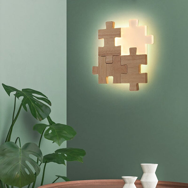 Jigsaw Puzzle Wall Lamp Decoration