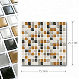 Vividtiles Self Adhesive Mosaic Tile Wall decal Sticker DIY Kitchen Bathroom Home Decor Vinyl
