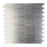 2020 Subway Stripe Puzzle Peel and Stick Tile 12" Metal Backsplash for Kitchen Stove Walls Self-Adhesive 3D Wall Sticker 4 Packs