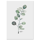Watercolor Plants Leaf Canvas Poster Nordic Style Print Scandinavian Wall Art Painting Decoration Pictures Minimalist Home Decor